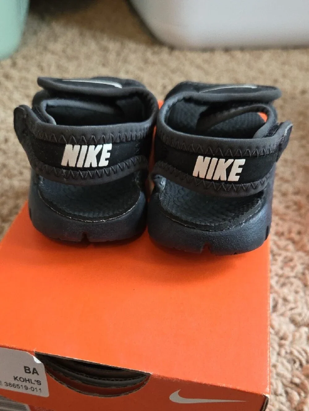 Nike Black Toddler Sunray Adjust Sandals